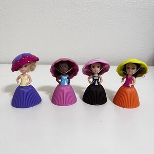 Cupcake Surprise Dolls Lot of 4 Transforms from Cupcake to Doll